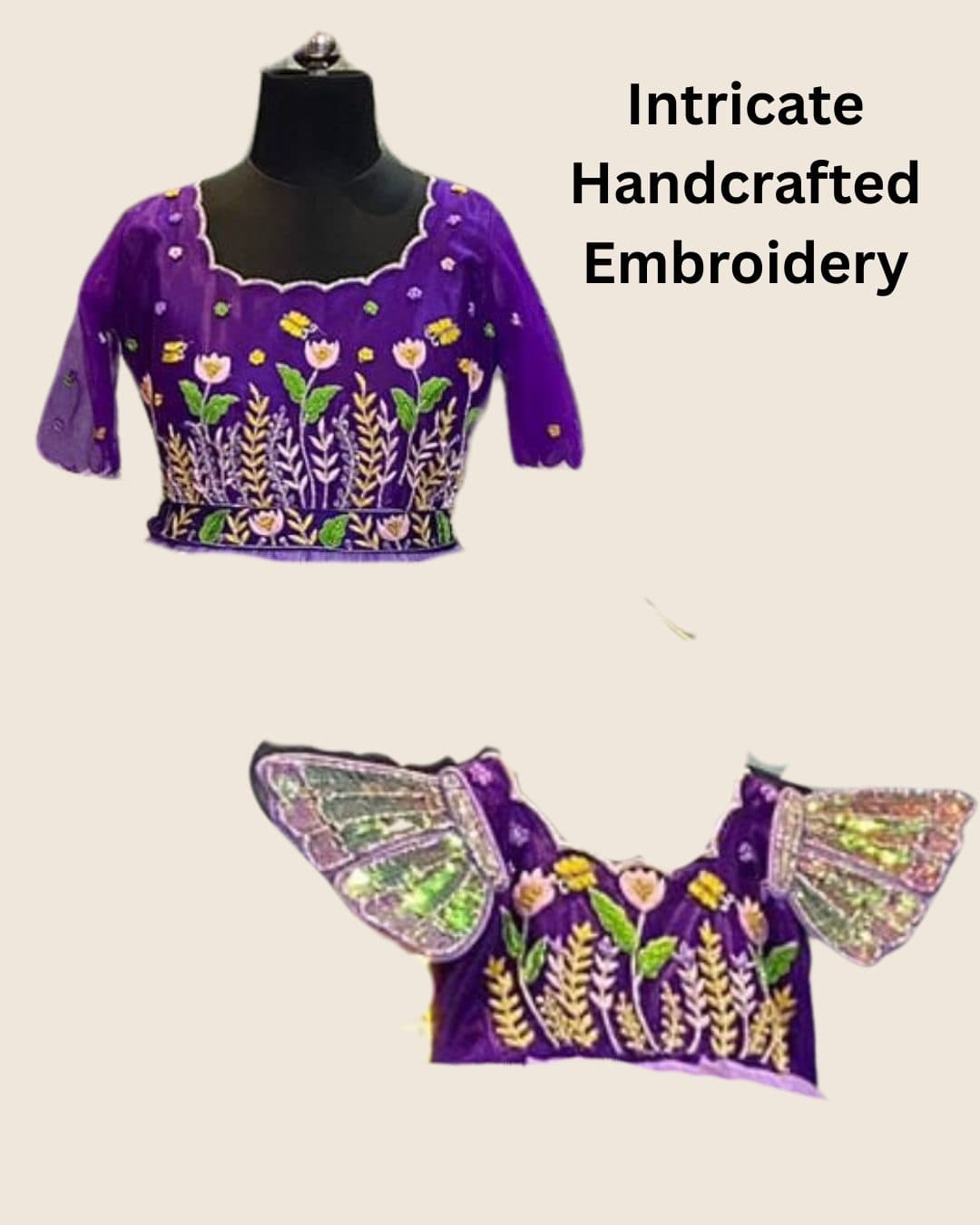 Intricate handcrafted embroidery